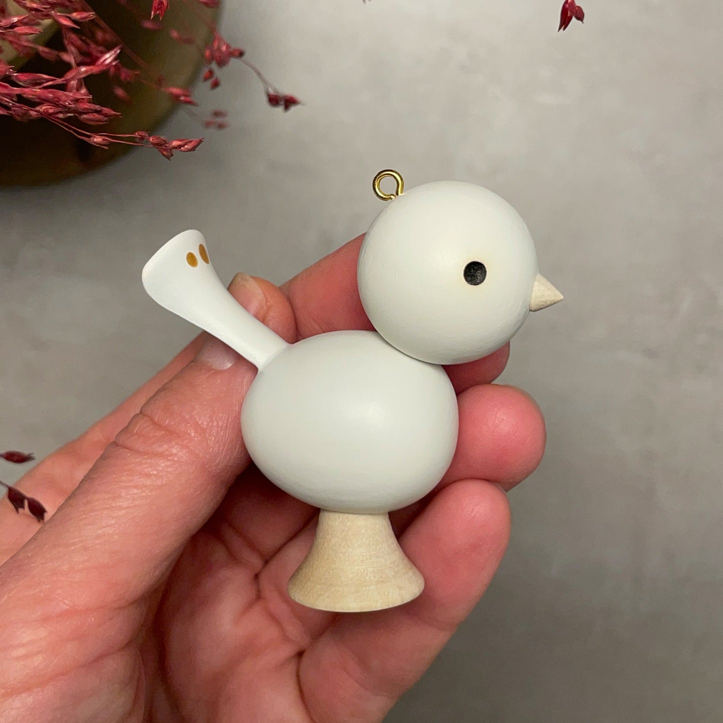 Wooden Bird - WHITE